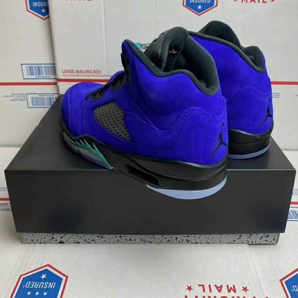 Jordan Retro 5 Alternate Grape with PROOF! 10/10.5 - Picture 4 of 9